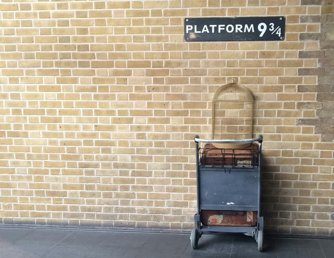 Harry Potter Platform 9¾ sign